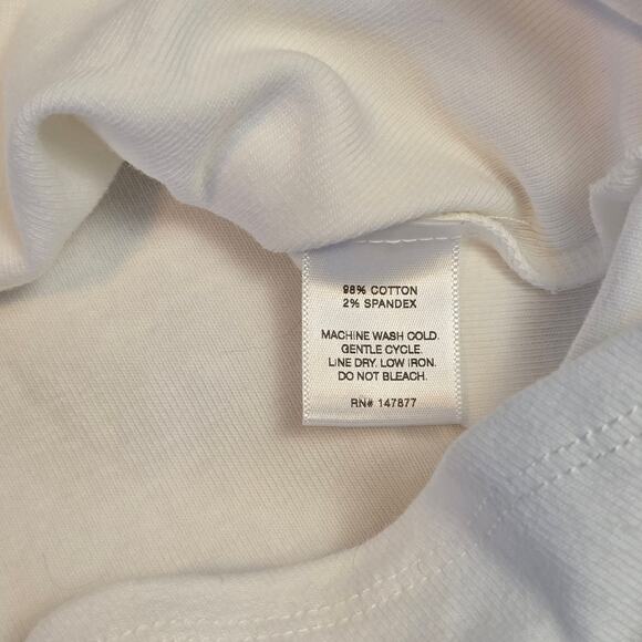 The Line by K White Short Sleeve Knit Top Raglan Tee Minimalist XS/S - Picture 4 of 4